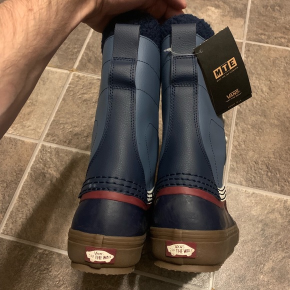 Vans Standard Snow MTE Mens Size 9 Winter Waterproof Boots Blue/ Gum - Picture 7 of 7
